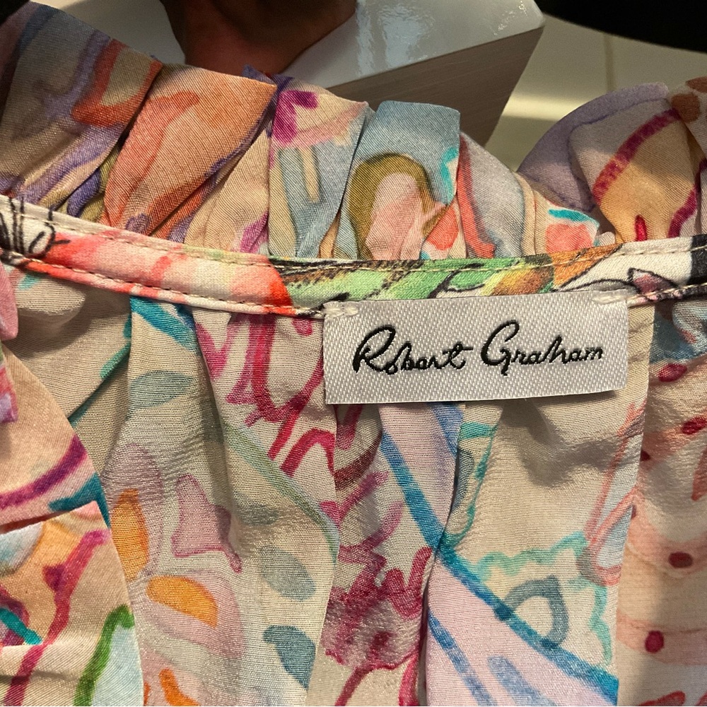 Robert Graham Multicolor Paisley Blouse - Picture 5 of 6